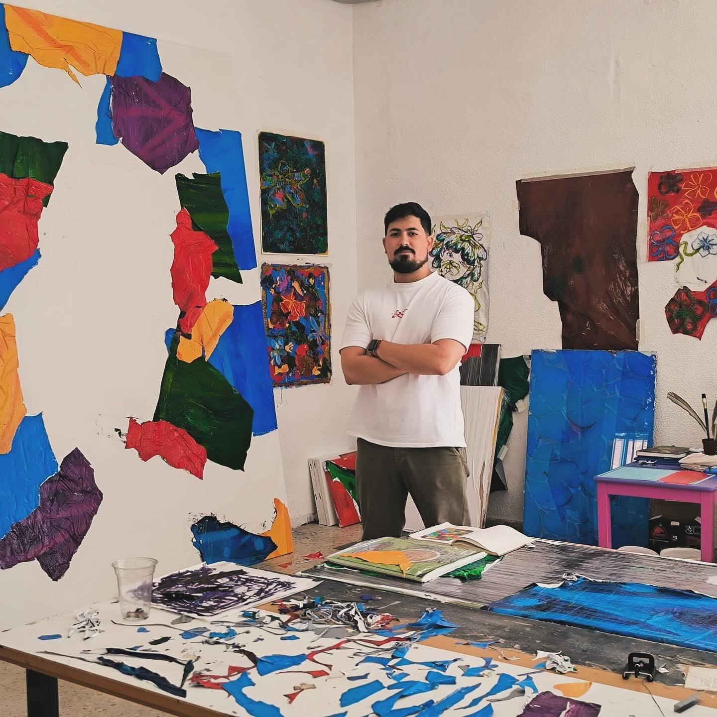 Miguel en su taller de Zapadores Ciudad del Arte
